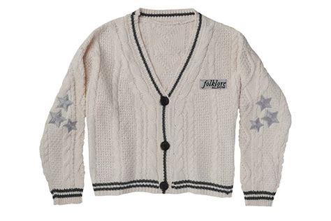 Taylor Swift Folklore Album Stars Cardigan, Green Stars Grey Cardigan, Red Stars Beige Cardigan, TS Patch Cream Cardigan, 4 Red Stars Cardigan, Sliver Stars Cardigan Limited Edition. Folklore Cardigan Limited Edition There are not many cardigans in stock, please choose the cardigan you need to place an order. If you are not sure which cardigan ...